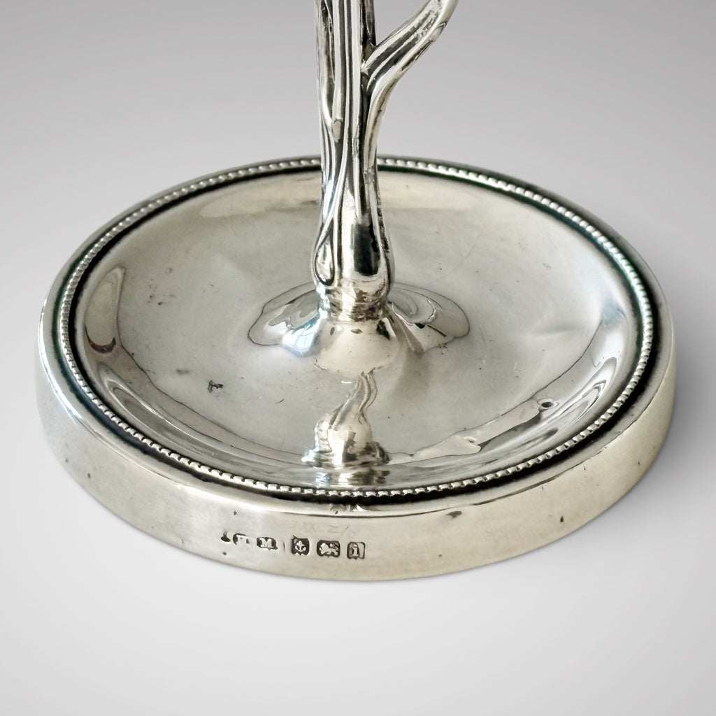 Edwardian Silver Ring Tree by Henry Matthews - Detail View - 2