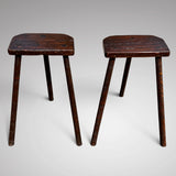 Pair of Rustic Sheffield Cultlers Stools - Main View - 1
