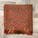 Stunning Victorian Paisley Woollen Shawl - Main View - 1