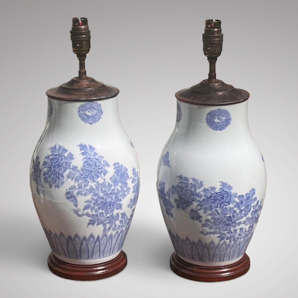 Superb Pair of Antique Japanese Lamps - Main View - 1