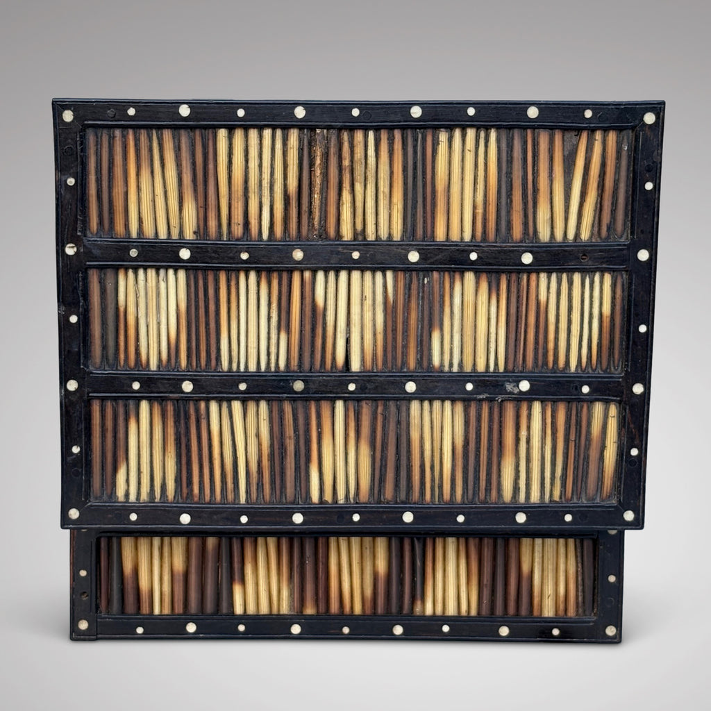 19th Century Ceylonese Porcupine Quill Box - Back View - 4