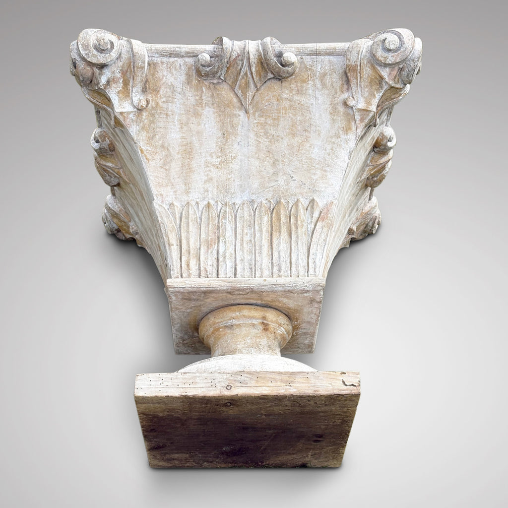 Regency Wooden Lime Washed Planter