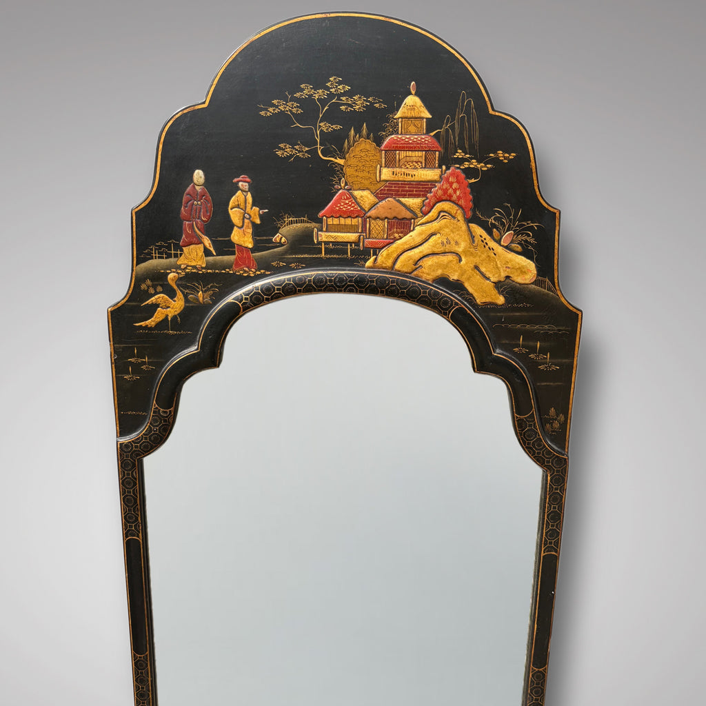 Antique Chinoiserie Mirror - Detail View - 2