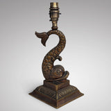 19th Century Bronze Dolphin Table Lamp - Main View - 1