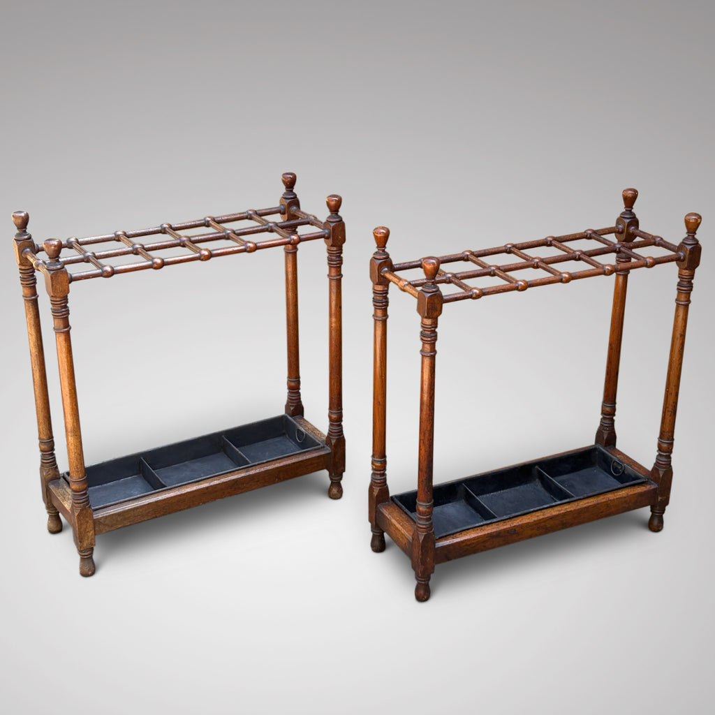 Pair of Edwardian Country House Stick Stands - Main View - 2