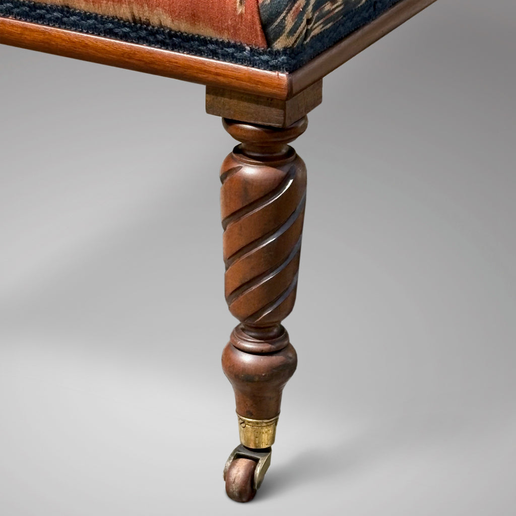 Victorian Kelim Covered Stool - Detail View - 3