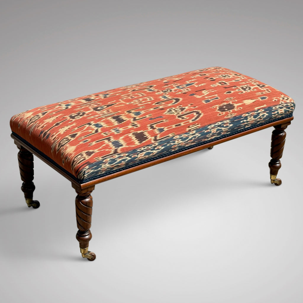 Victorian Kelim Covered Stool - Main View - 1