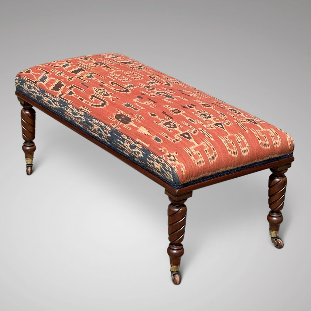 Victorian Kelim Covered Stool - Main View - 1