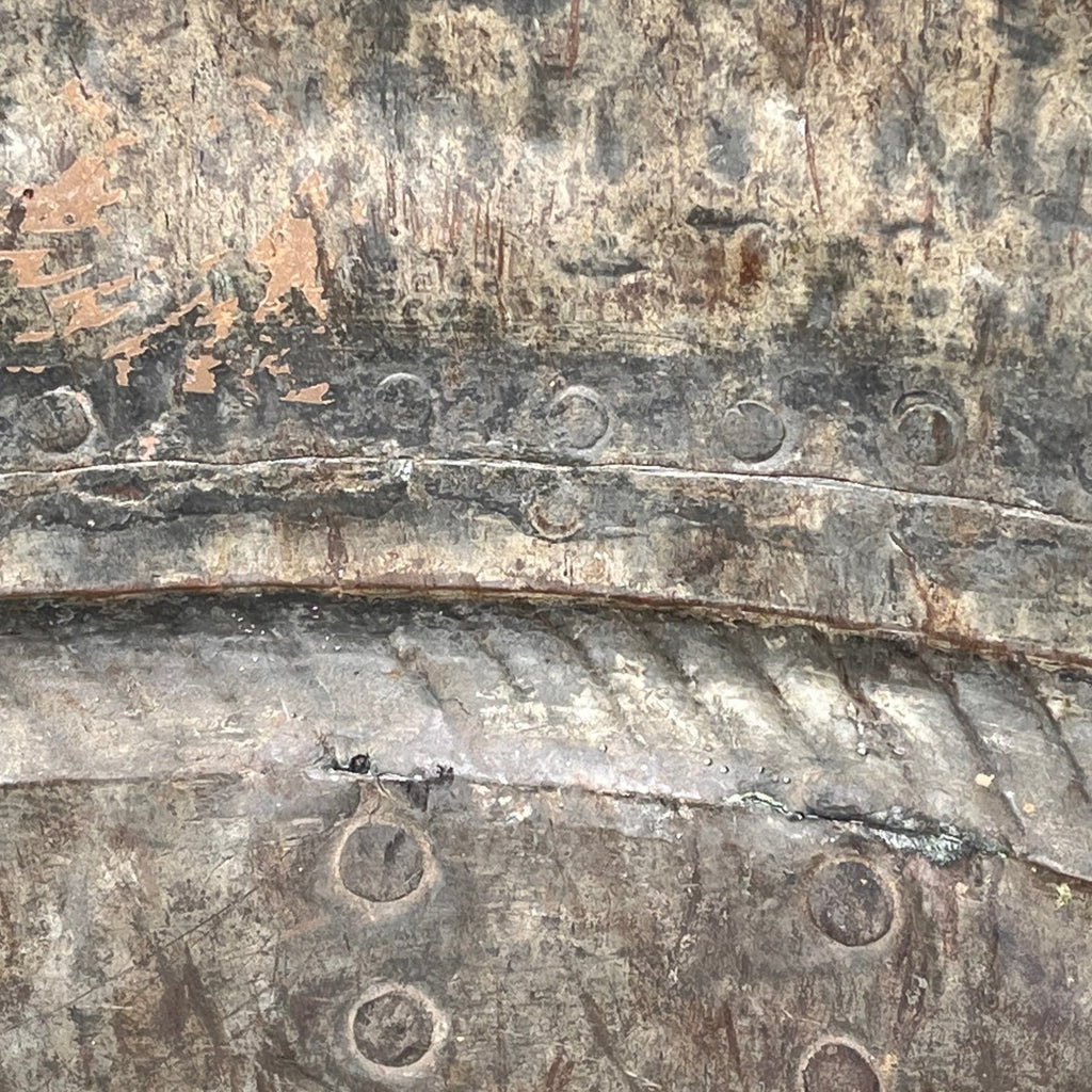 Antique Copper French Grape Hod - Detail View - 5