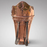 Antique Copper French Grape Hod - Back View - 4