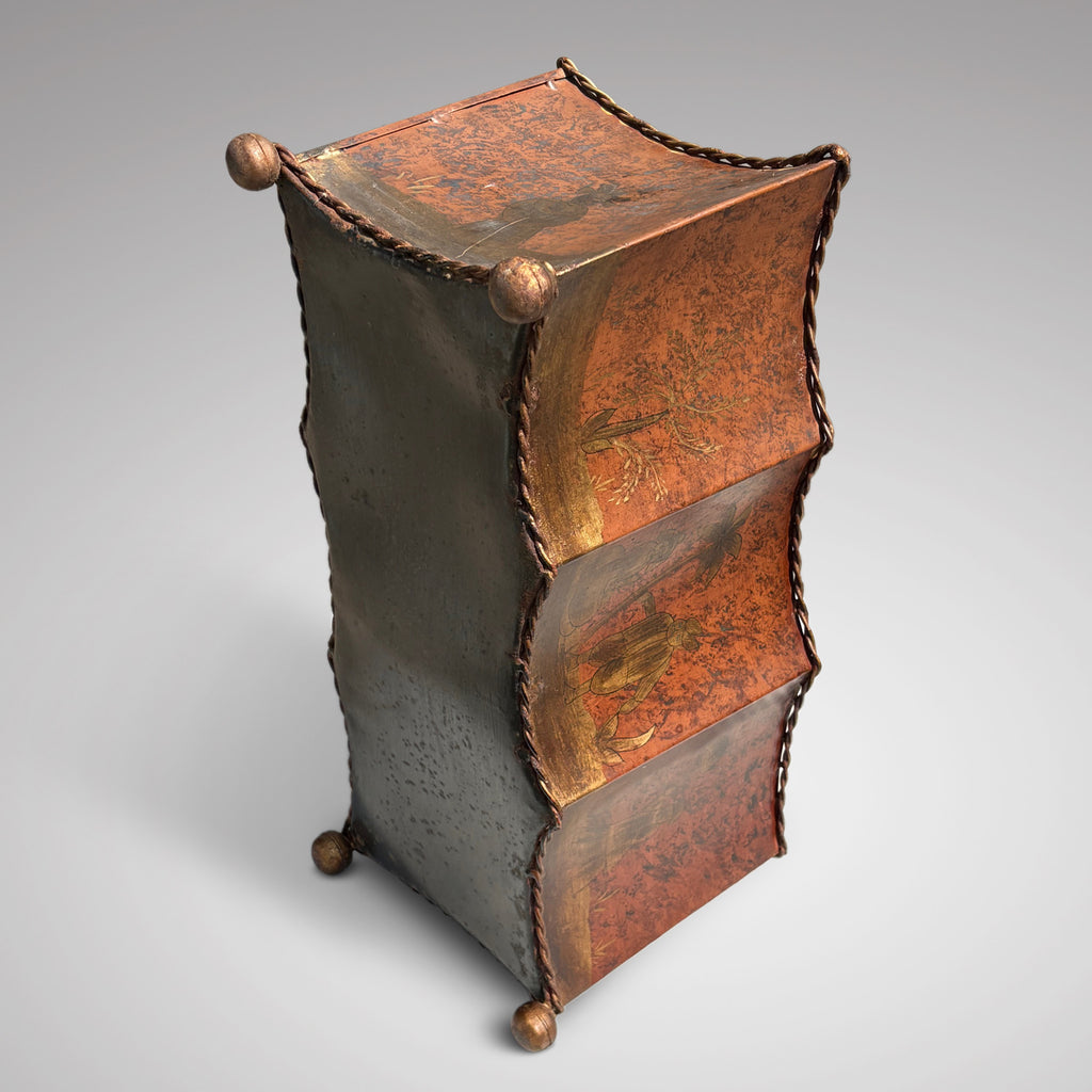 Large Chinoiserie Toleware Planter - Underside View - 3