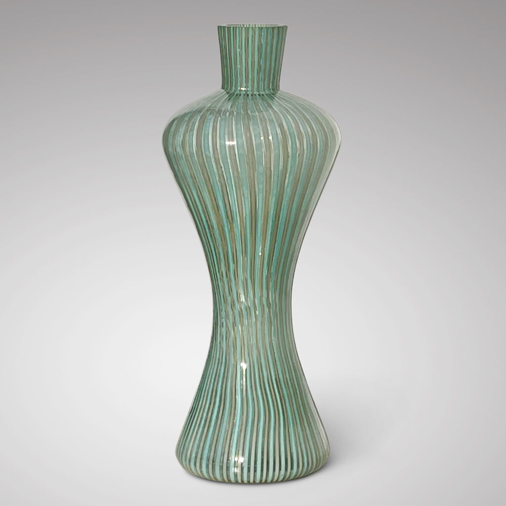 Vintage Art Glass Waisted Vase - Main View - 1