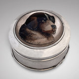 Silver Jewel Box with Enamel Dog Top - Main View - 1