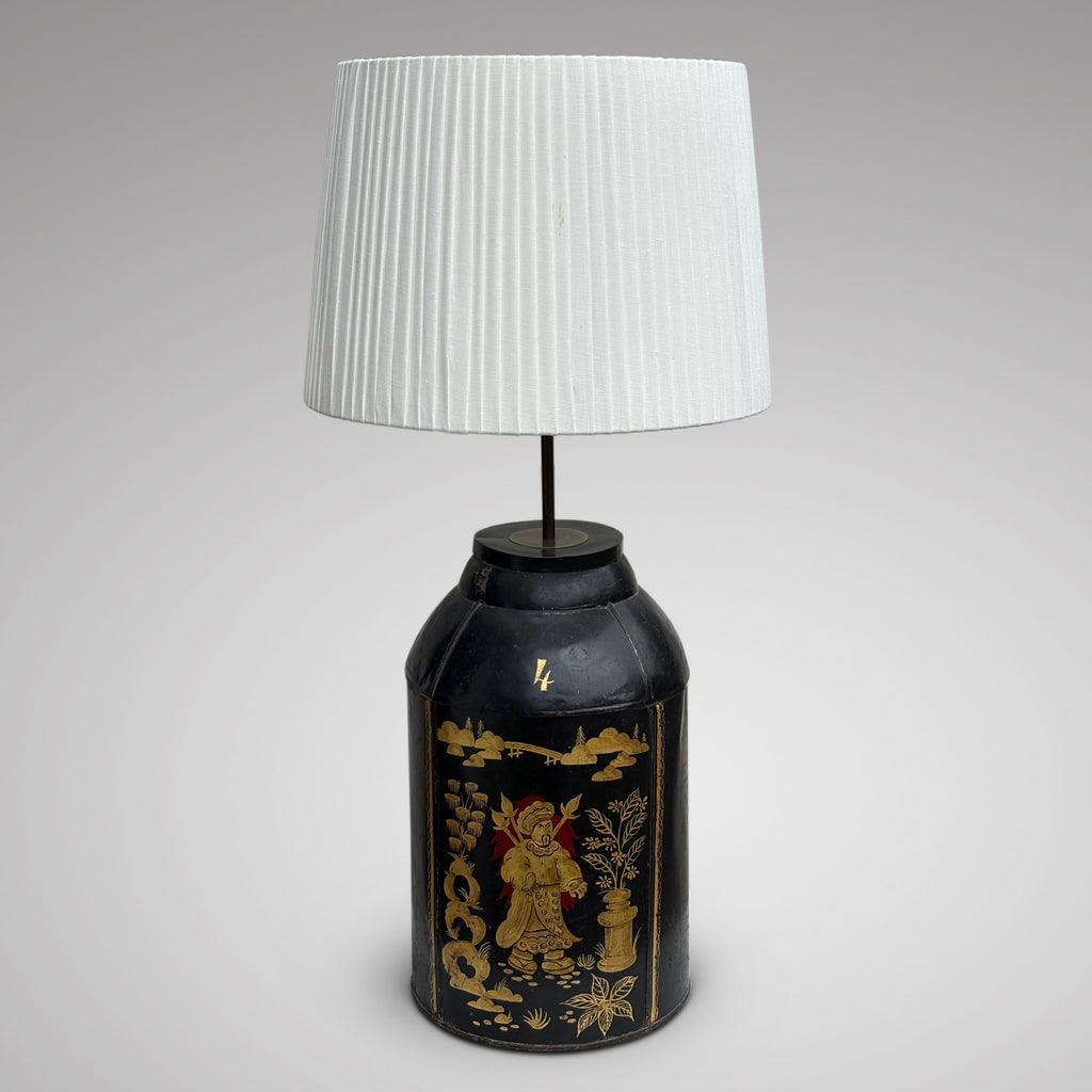 19th Century Chinoiserie Tea Canister Table Lamp - Main View - 1