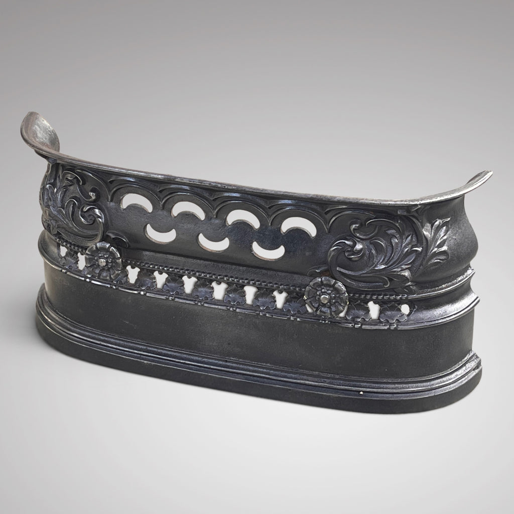 Burnished Victorian Cast Iron Fender - Main View - 2