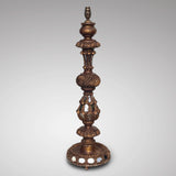 Antique Italian Baroque Style Mirrored Table Lamp - Main View - 2