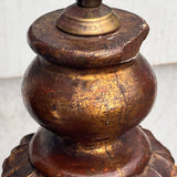 Antique Italian Baroque Style Mirrored Table Lamp - Detail View - 5