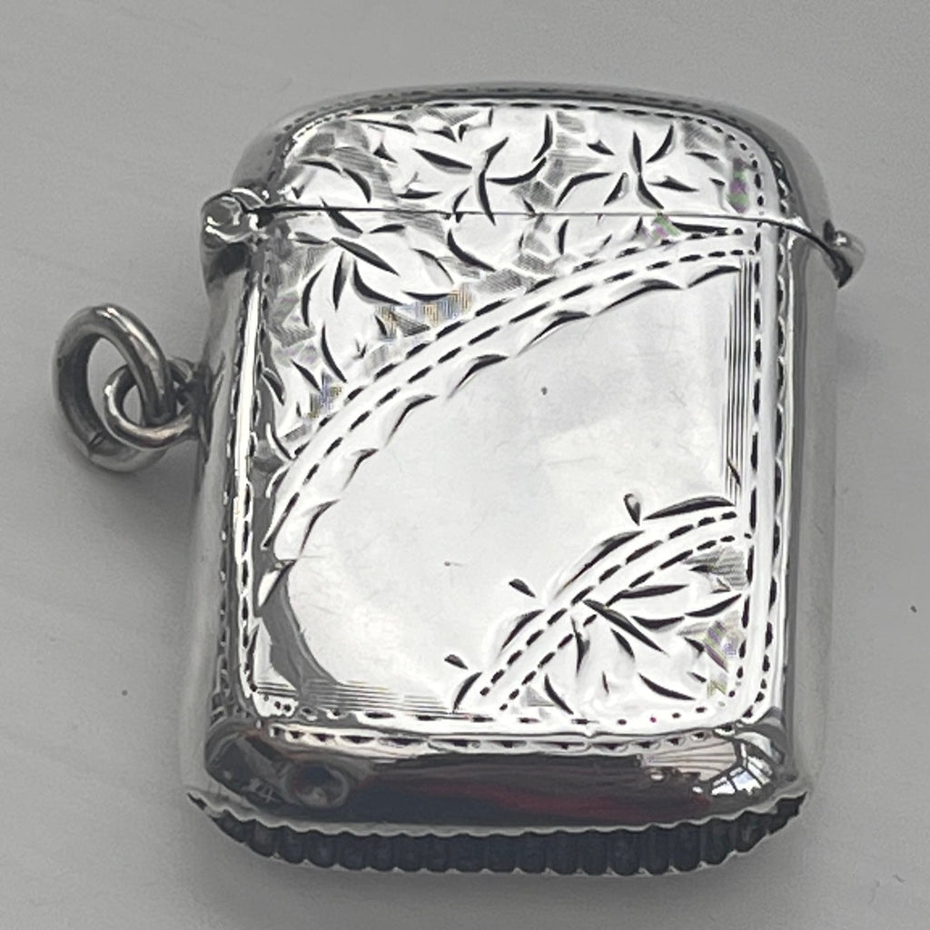 Antique Silver Vesta Case by Robert Pringle - Main View - 2