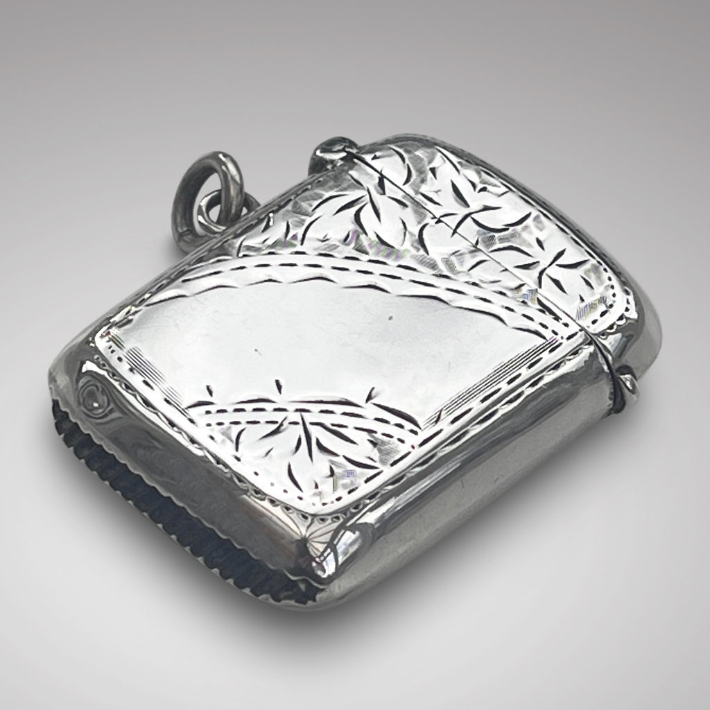 Antique Silver Vesta Case by Robert Pringle - Main View - 1