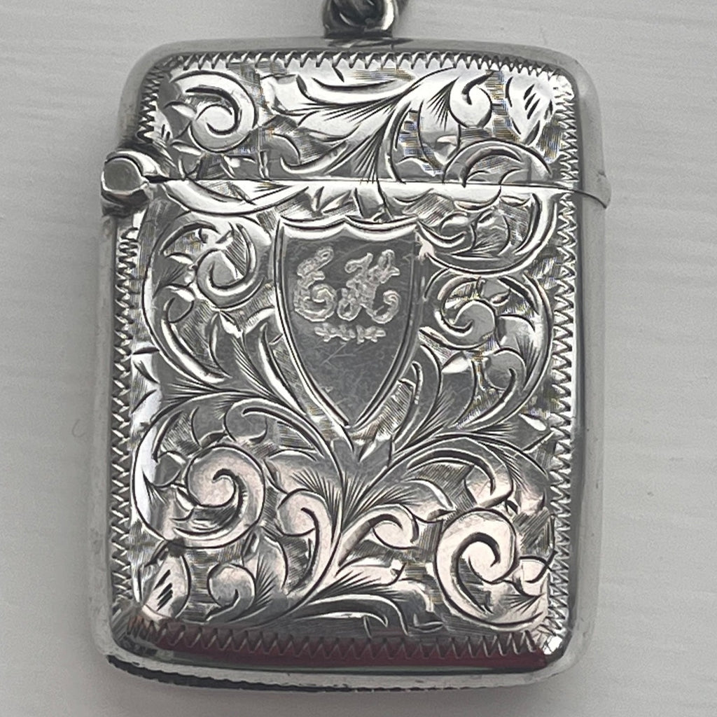 Edwardian Silver Vesta Case - Main View - 2