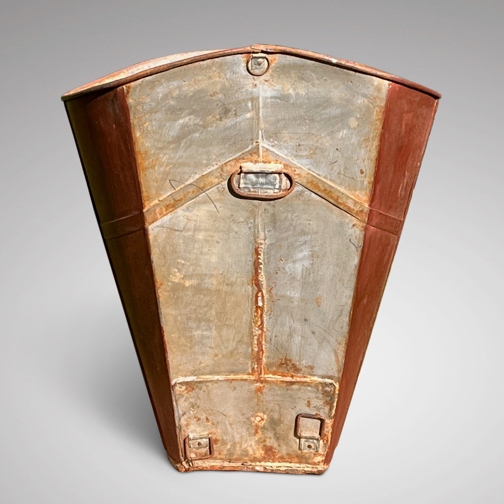 Antique French Grape Hod with Painted Decoration - Back View - 3