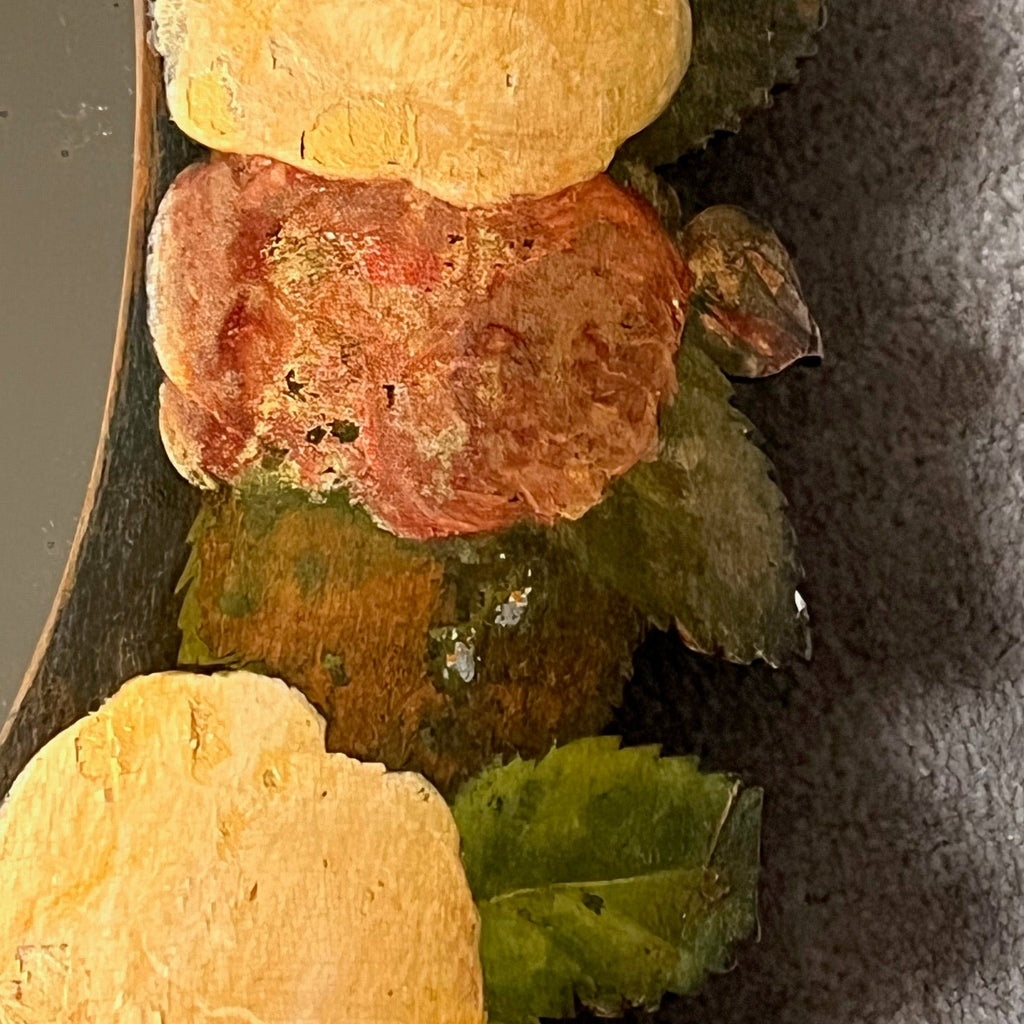 French Bevelled Mirror in Hand Painted Easel Frame - Detail View - 3