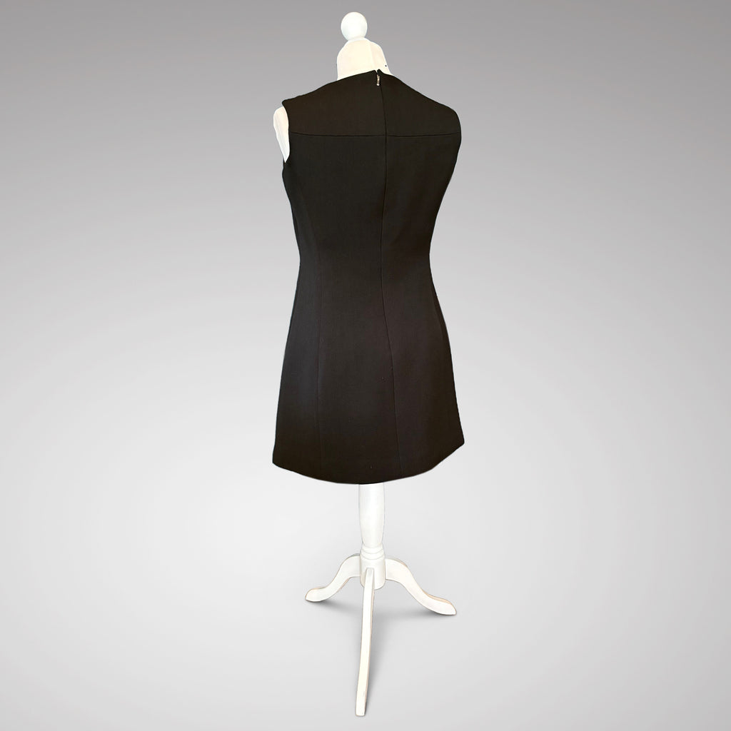 Original 1960's Op Art Mini Dress - Back View - 3