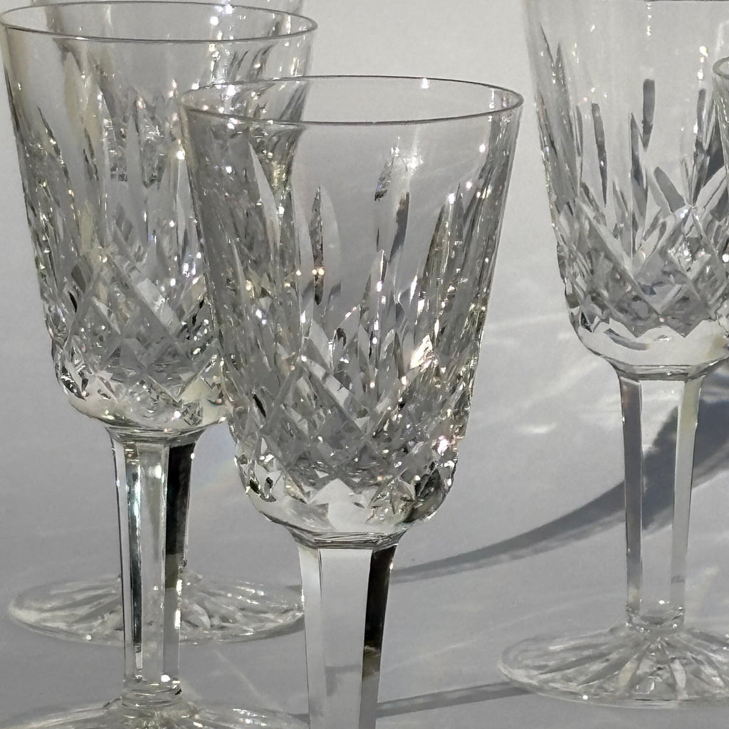 Set of 6 Vintage Royal Brierley Lead Crystal Sherry Glasses - Detail View - 2