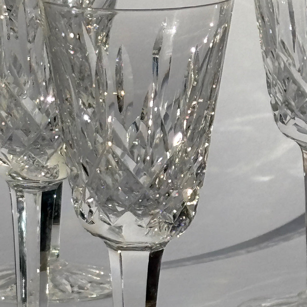 Set of 6 Vintage Royal Brierley Lead Crystal Sherry Glasses - Detail View - 3