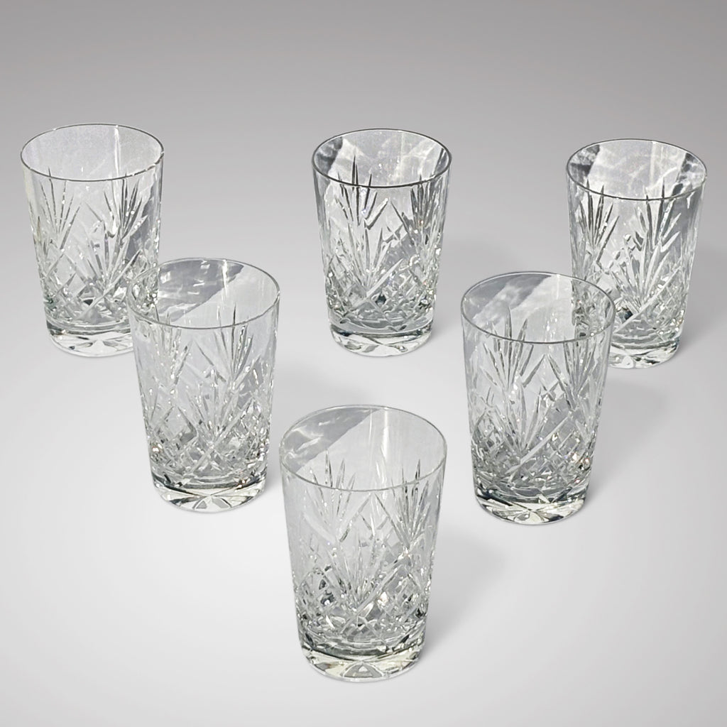 Set of 6 Vintage Royal Brierley Lead Crystal Tumblers - Main View - 3