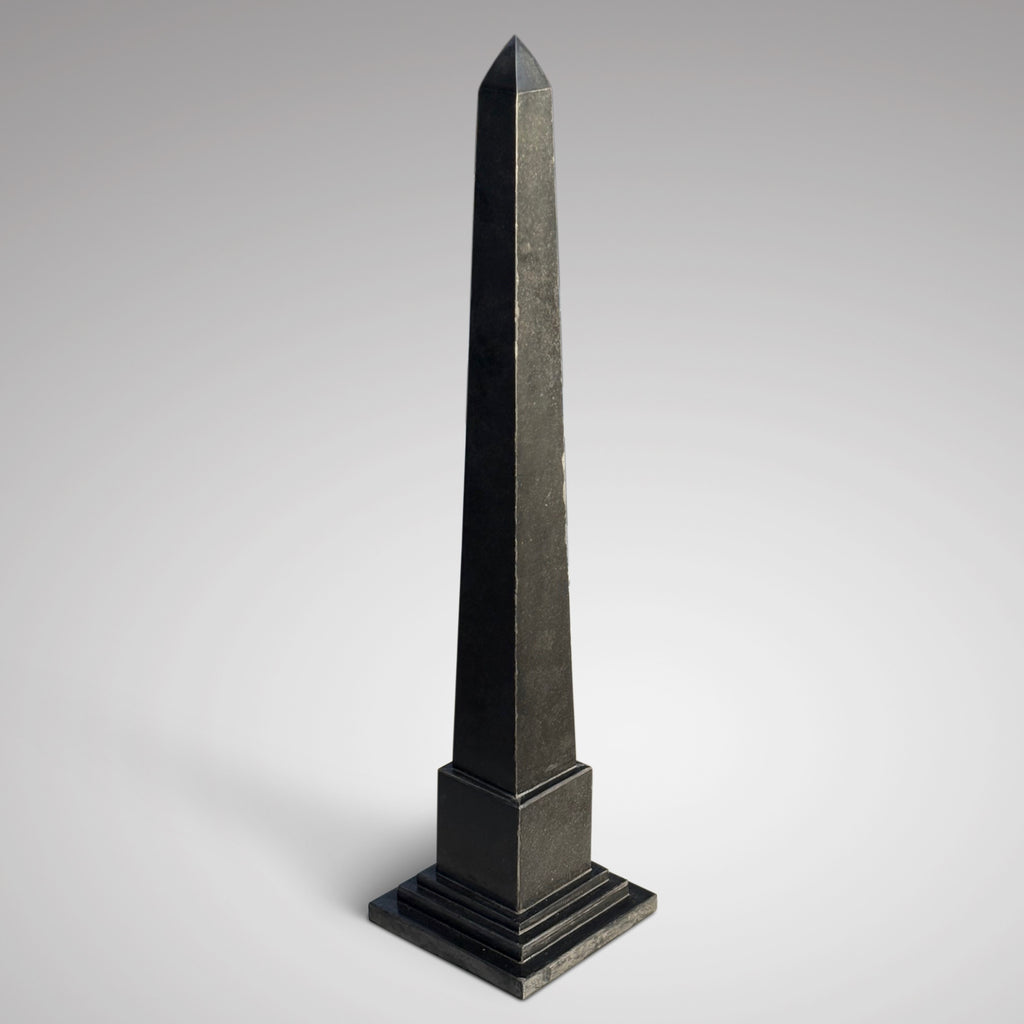 Monumental 19th Century Ashford Marble Obelisk - Back View - 4
