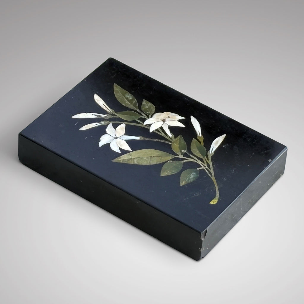 Victorian Ashford Marble Pietra Dura Desk Weight - Main View - 2