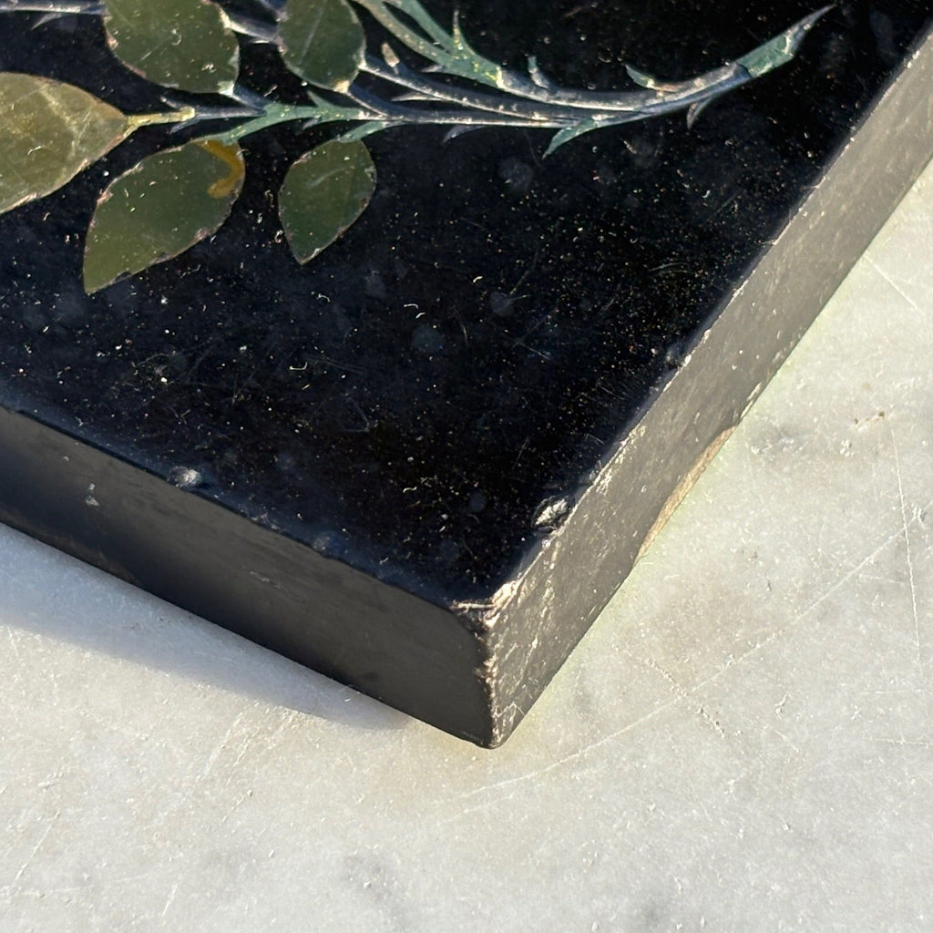 Victorian Ashford Marble Pietra Dura Desk Weight - Detail View - 3