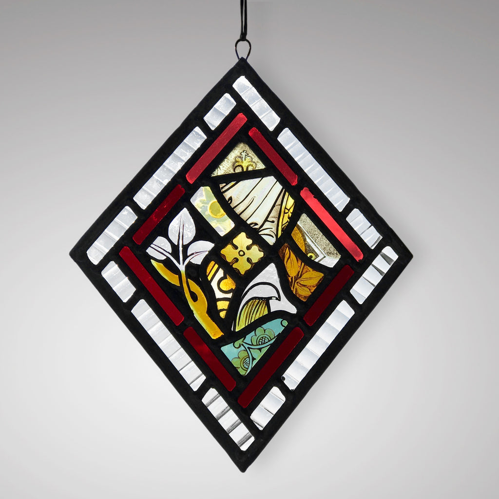 Antique Stained Glass Panel - Main View - 1