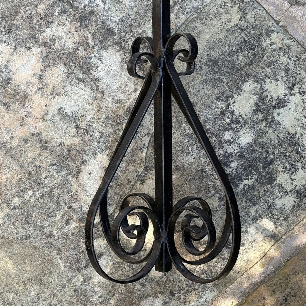 Antique Wrought Iron Wet Paint Sign - Detail View - 2