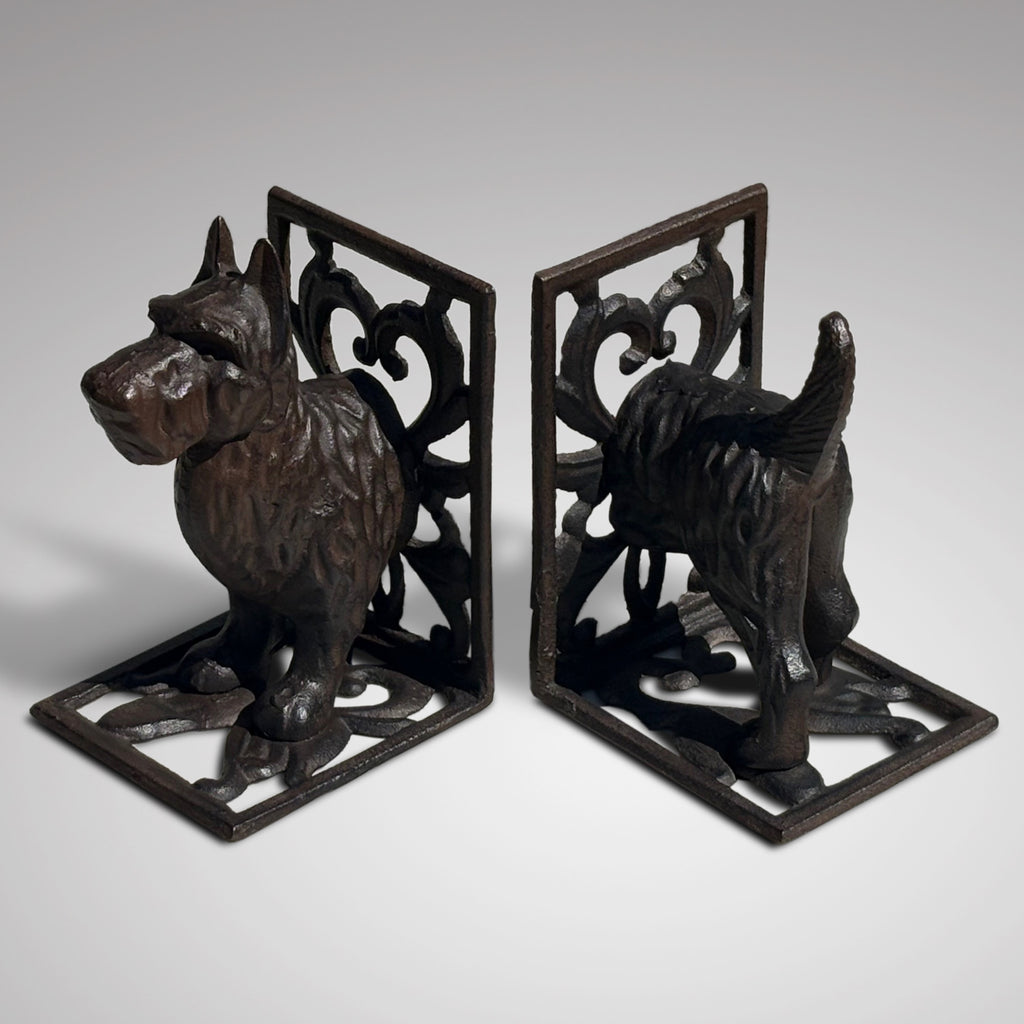 A Pair of Vintage Cast Iron Dog Bookends - Main View - 2