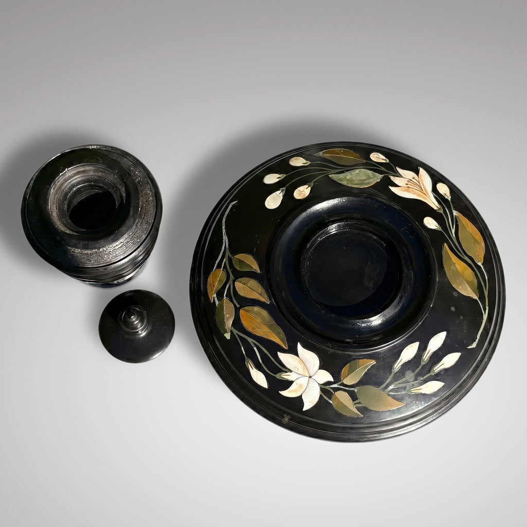 19th Century Ashford Marble Inkwell & Stand - Main View - 2