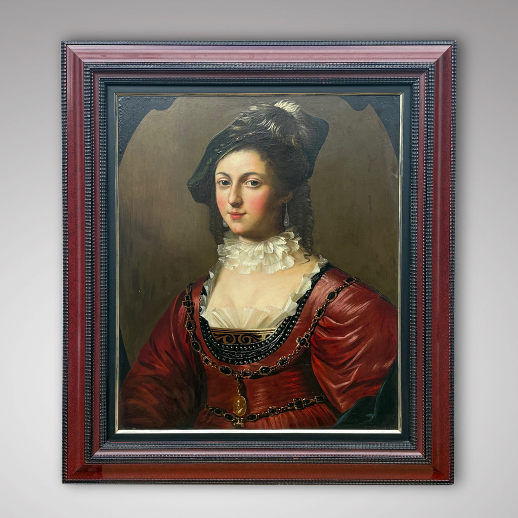 17th Century Dutch Oil Portrait of a Noble Lady - Main View - 1