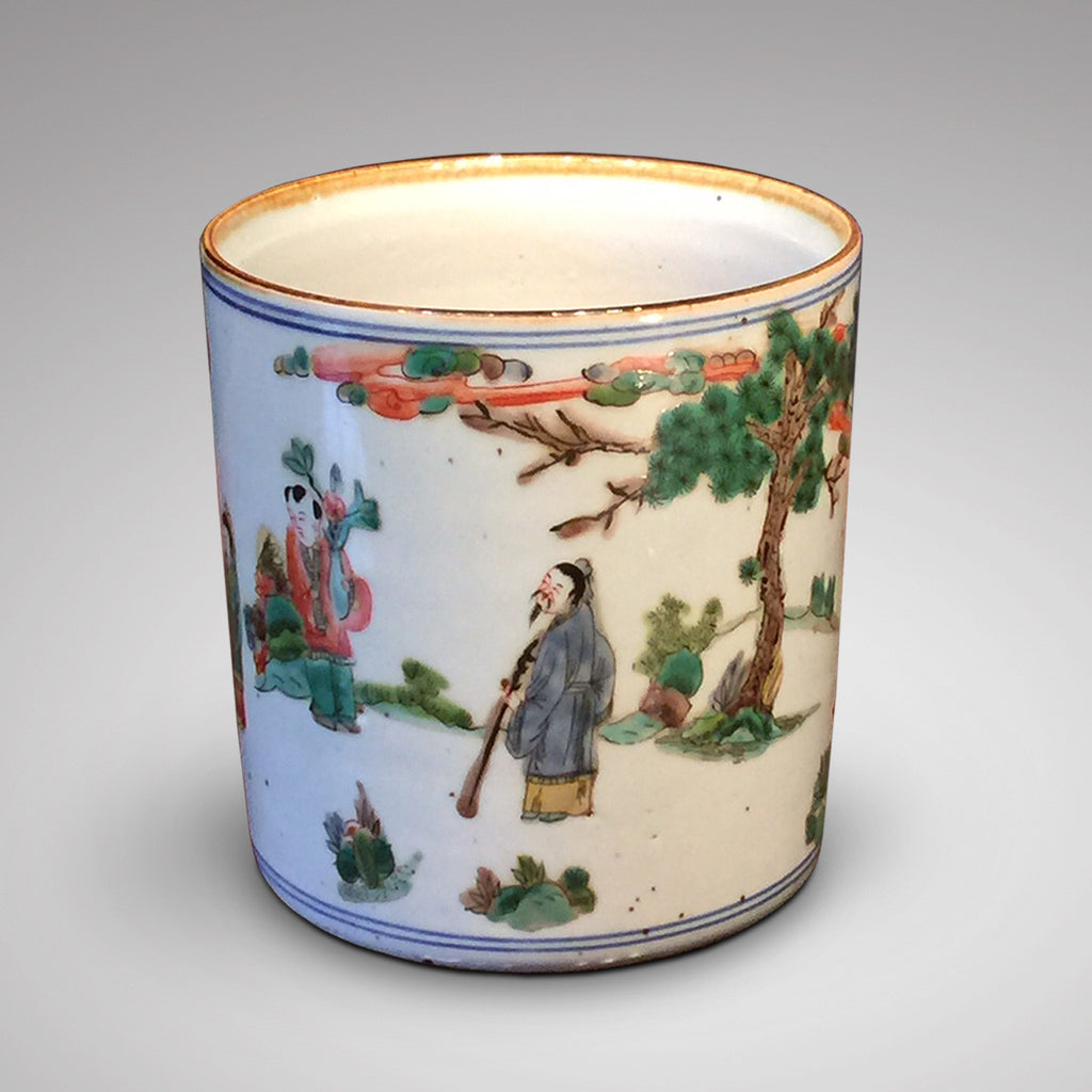 19th Century Chinese Brush Pot - Hobson May Collection - 1