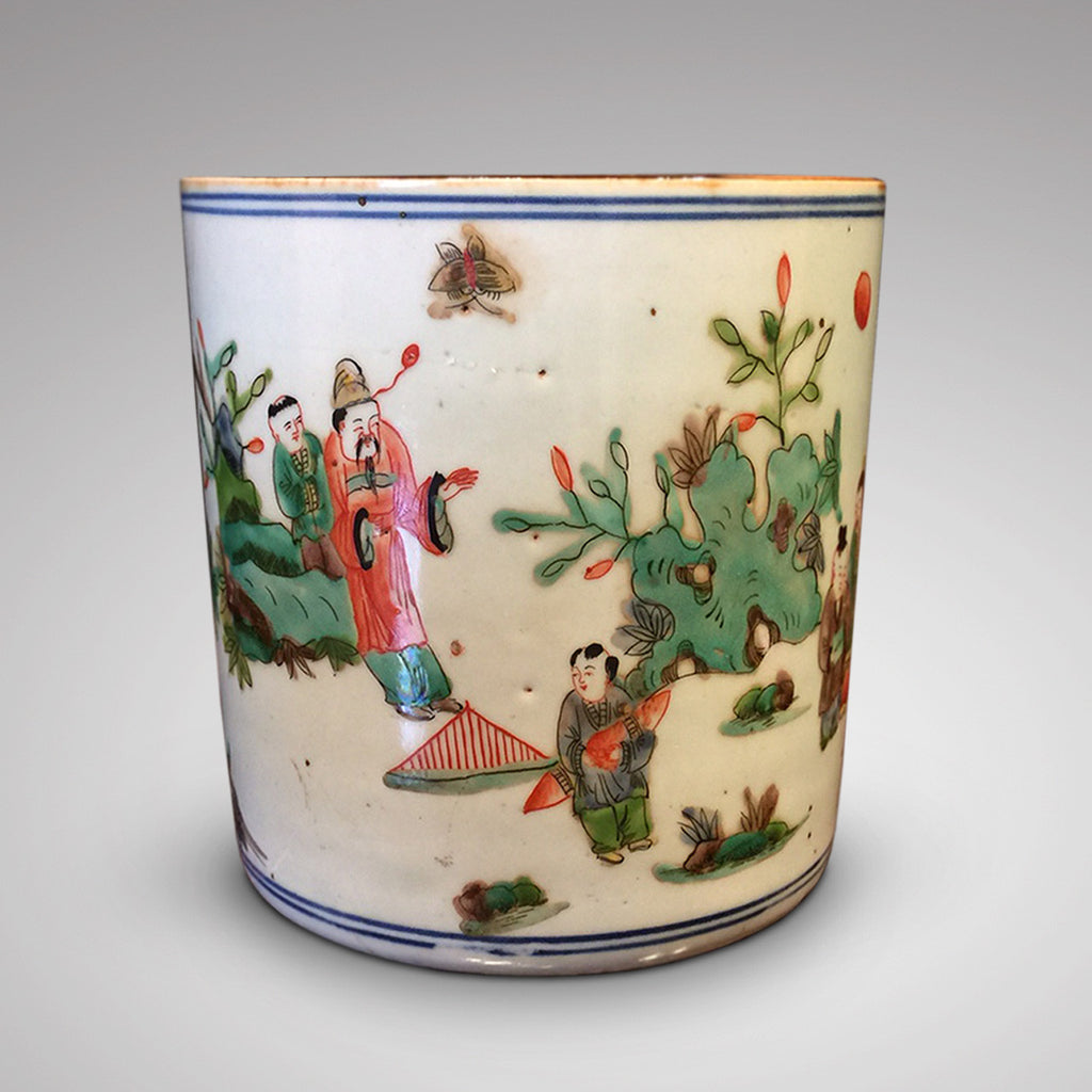 19th Century Chinese Brush Pot - Hobson May Collection - 5