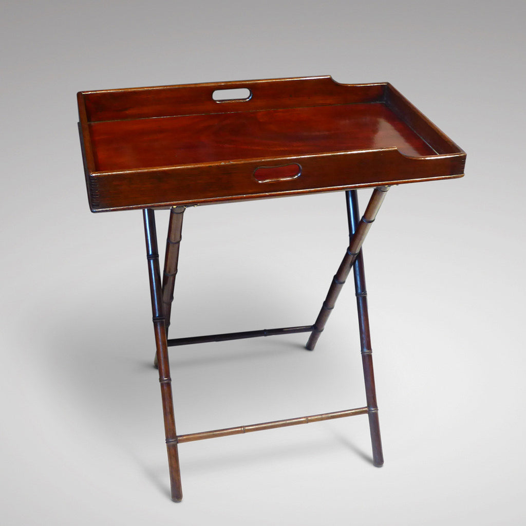 19th Century Mahogany Butler's Tray -Front View One