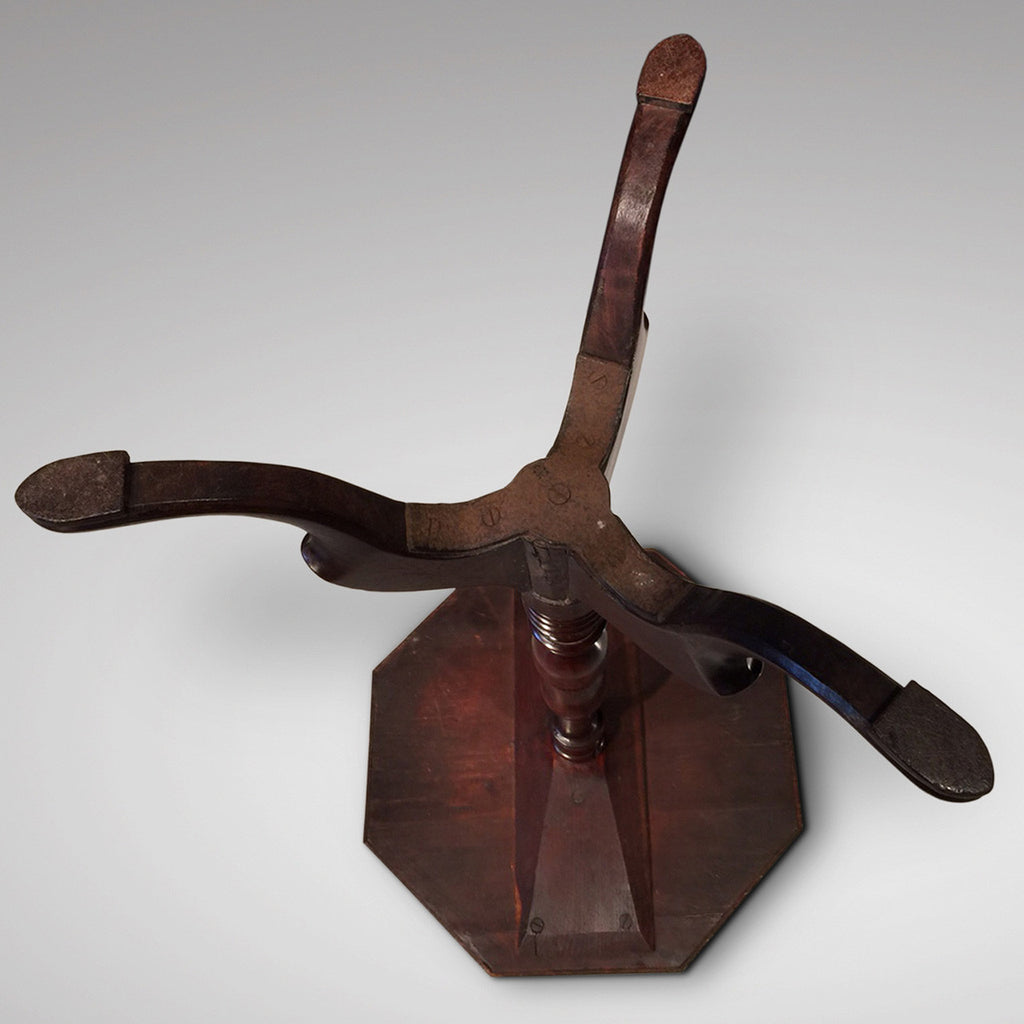 19th Century Octagonal Wine Table - Underside View