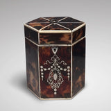 19th Century Tortoiseshell Tea Caddy - Front view one