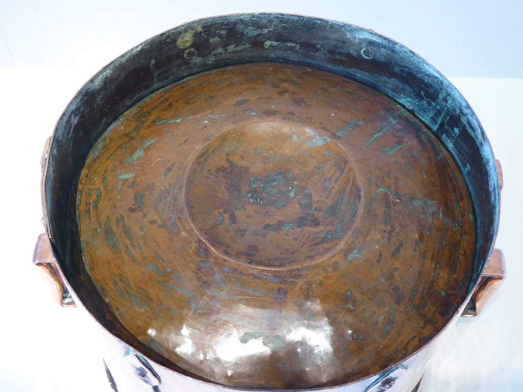 Arts and Crafts Copper Planter - Underside View - 5