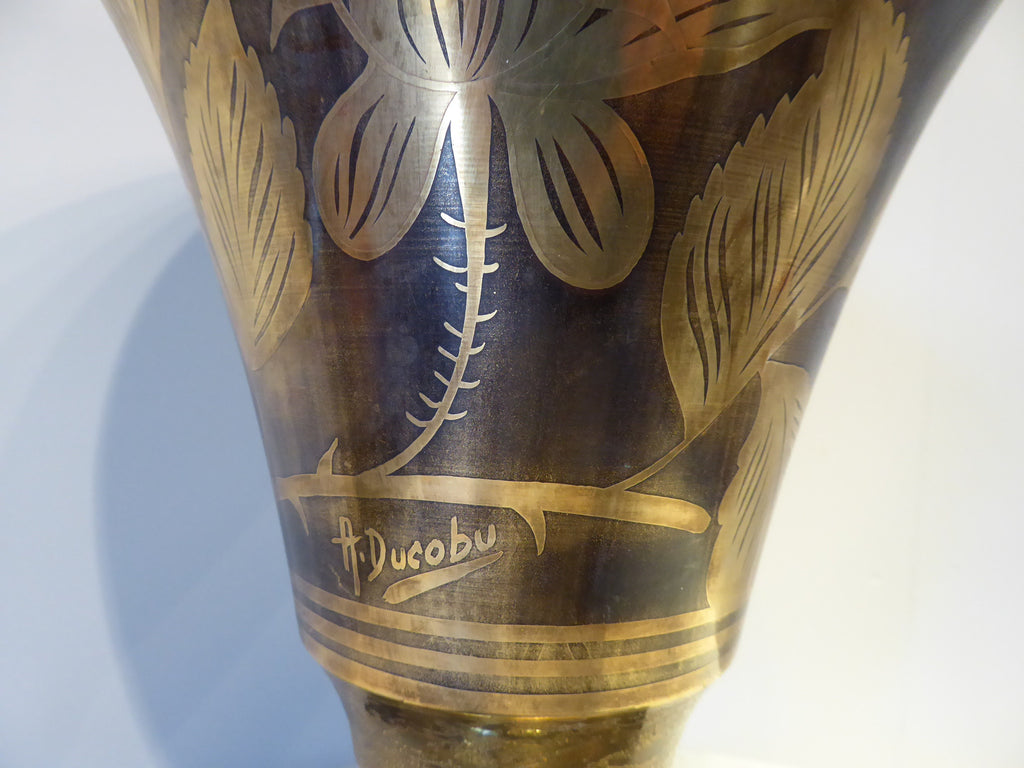 Art Deco Dinanderie Vase  Uplighter - Hobson May Collection - 4