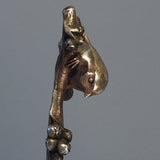 Art Deco Silvered Bronze Wren - Top view -3