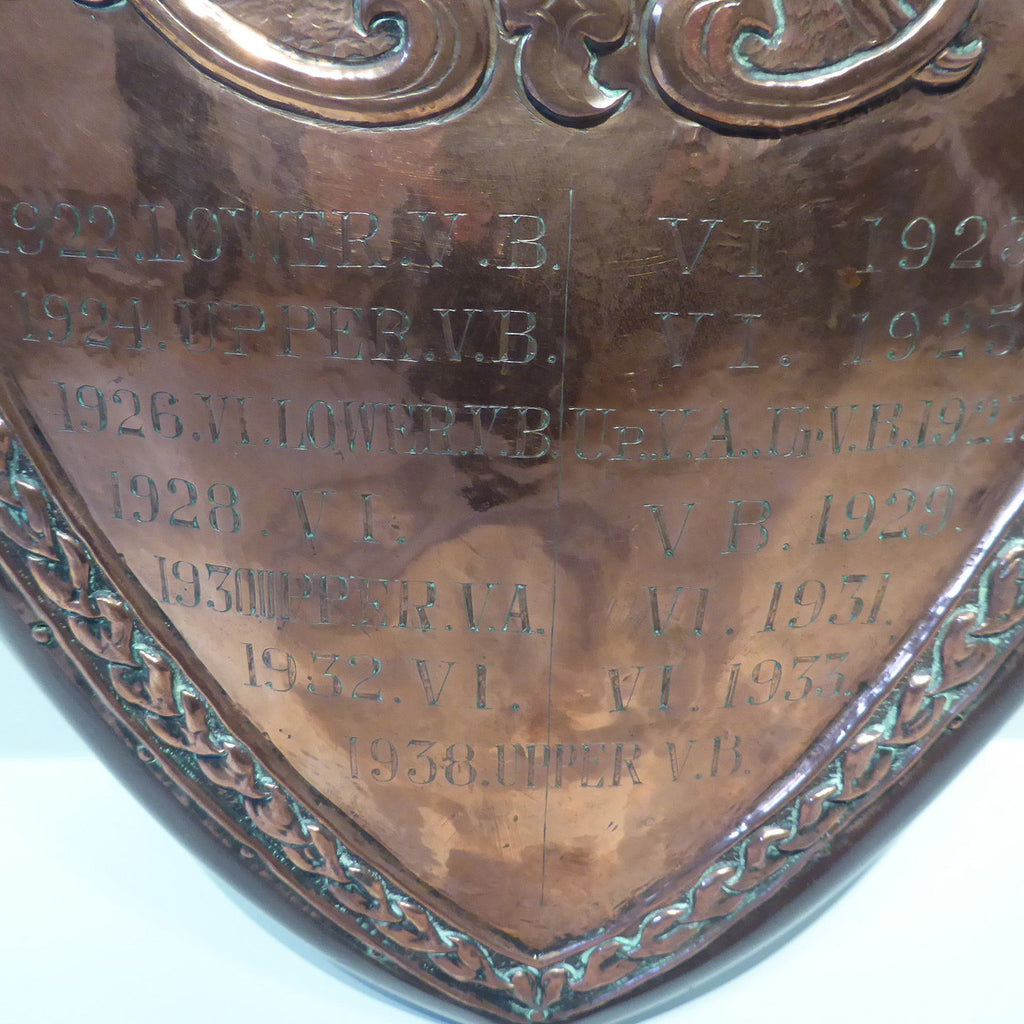 Early 20th Century Sports Shield - Bottom Detail View- 3