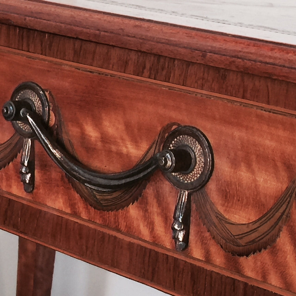 George III Satinwood Library Table - Hobson May Collection - 16