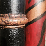 Decorative Victorian Painted Pedestal - Detail of painted columns - 3