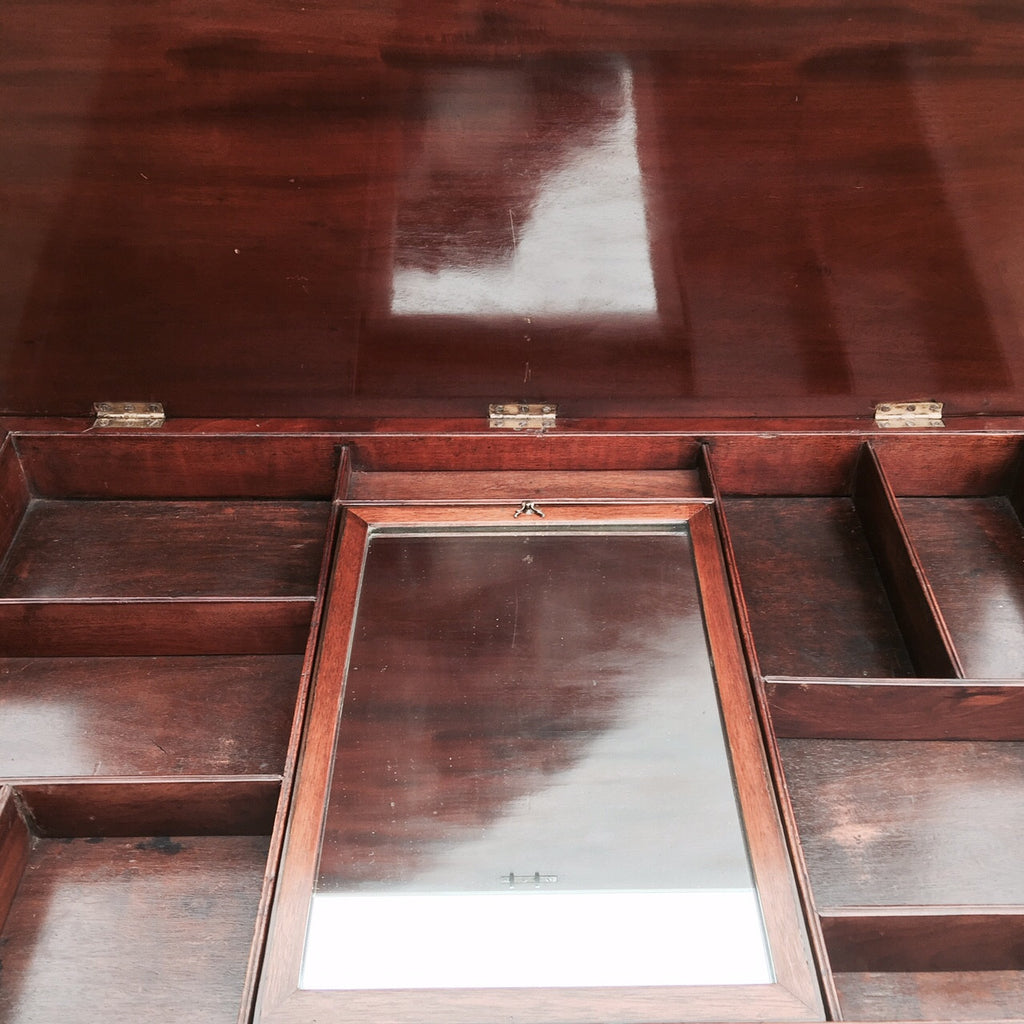 Regency Mahogany Dressing Chest - Inside View - 4